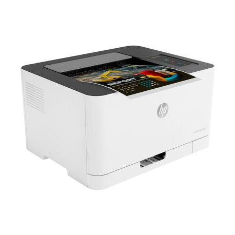 HP Color Laser 150nw - Printer - colour - laser - A4 / Legal - 600 x 600 dpi 4 ppm (colour) - up to 18 ppm - capacity: 150 sheets - USB 2.0, LAN, Wi-Fi(n) - 2