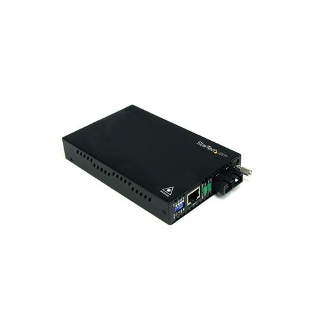 StarTech.com 10 / 100 Mbps Single Mode Fiber Media Converter SC - 18.6 miles / 30km over Single Mode SC Fiber (ET90110SM302) - Fibre media converter - 100Mb LAN - 100Base-FX - RJ-45  /  SC single-mode - up to 30 km - 1310 nm - for P / N: ETCHS2U, SVA12M2NEUA, SVA12M5NA - 4