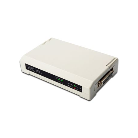 DIGITUS DN-13006-1 - Print server - USB 2.0  /  parallel - 10 / 100 Ethernet - 4