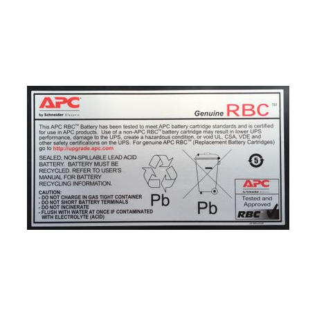 APC Replacement Battery Cartridge #4 - UPS battery - 1 x battery - Lead Acid - black - for P / N: BE 700 YIN, BE750BB-CN, BE800-IND, BK650I, BP500JPNP, BP650SX107, SC620X565, SU620I - 1