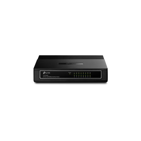 TP-Link TL-SF1016D 16-Port 10 / 100Mbps Desktop Switch - Switch - 16 x 10 / 100 - desktop - 3