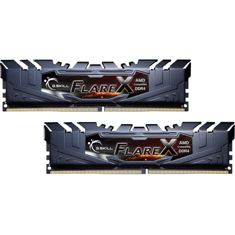 G.Skill Flare X series - AMD Edition - DDR4 - kit - 16 GB: 2 x 8 GB - DIMM 288-pin - 3200 MHz  /  PC4-25600 - CL16 - 1.35 V - unbuffered - non-ECC - 4