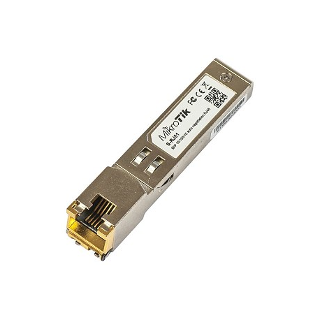 MikroTik S-RJ01 - SFP (mini-GBIC) transceiver module - GigE - 10Base-T, 100Base-TX, 1000Base-T - SFP (mini-GBIC)  /  RJ-45 - 1