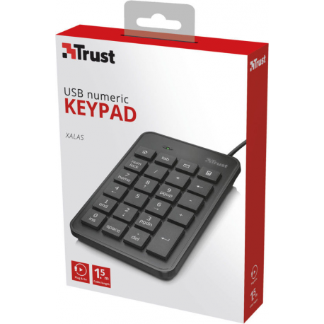 Trust XALAS - Keypad - USB - 3