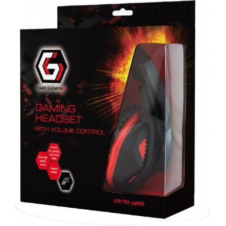 Gembird GHS-03 - Headset - full size - wired - 3.5 mm jack - matte black - 4