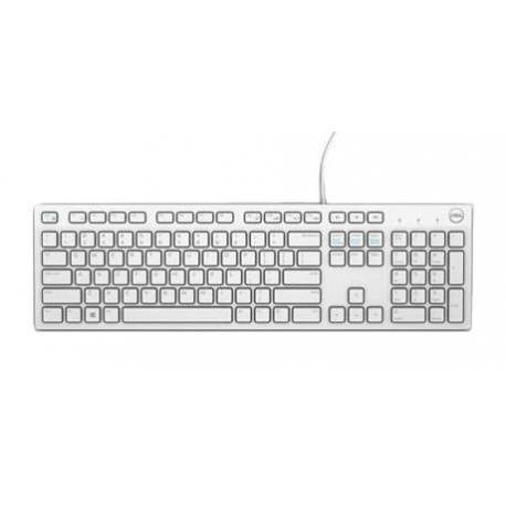 Dell KB216 - Keyboard - USB - QWERTY - US International - white - for Latitude 34XX, 35XX, 5320, 5520; OptiPlex 7770; Precision 3440; Vostro 3681, 3888, 39XX - 2