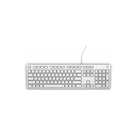 Dell KB216 - Keyboard - USB - QWERTY - US International - white - for Latitude 34XX, 35XX, 5320, 5520; OptiPlex 7770; Precision 3440; Vostro 3681, 3888, 39XX - 6