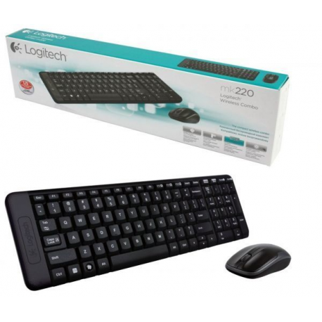 Logitech Wireless Combo MK220 - Keyboard and mouse set - wireless - 2.4 GHz - International English - 3