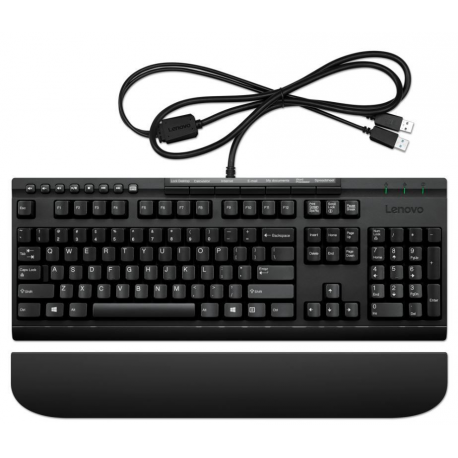 Lenovo Enhanced Performance Gen II - Keyboard - USB - US - black - for ThinkCentre M80t Gen 3; ThinkCentre neo 50; ThinkPad T14s Gen 3; V50t Gen 2-13 - 1