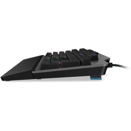 Lenovo Legion K500 - Keyboard - backlit - USB - US - black, iron grey - for IdeaCentre 5 14; IdeaCentre AIO 3 24; 3 27; IdeaPad 1 14; 3 14; 5 14; 5 Pro 14; V15 - 3