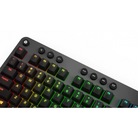 Lenovo Legion K500 - Keyboard - backlit - USB - US - black, iron grey - for IdeaCentre 5 14; IdeaCentre AIO 3 24; 3 27; IdeaPad 1 14; 3 14; 5 14; 5 Pro 14; V15 - 4