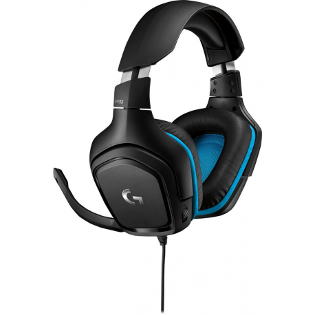 Logitech Gaming Headset G432 - Headset - 7.1 channel - full size - wired - USB, 3.5 mm jack - black - 2