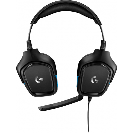 Logitech Gaming Headset G432 - Headset - 7.1 channel - full size - wired - USB, 3.5 mm jack - black - 4