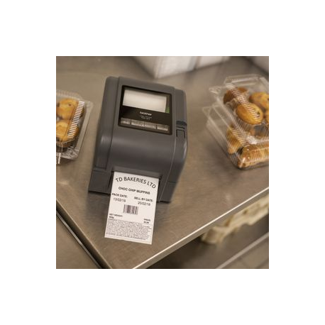 Brother TD-4420TN - Label printer - direct thermal  /  thermal transfer - Roll (11 cm) - 203 dpi - up to 152.4 mm / sec - USB 2.0, LAN, USB host, RS232C - 7