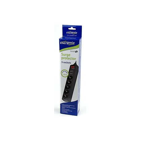 EnerGenie SPG5-C-5 - Surge protector - AC 250 V - output connectors: 5 - Germany - black - 2