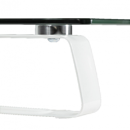 LogiLink Monitor Riser - Stand - for LCD display  /  notebook - glass, solid cold pressed steel - screen size: 13"-32" - desktop - 2