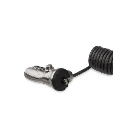 StarTech.com 6ft (1.8m) Self-Coiling Laptop Cable Lock, Portable 3-Digit Combination Security Cable Lock for K-Slot Laptop / Computer / Desktop / Device, Coiled Anti-Theft Steel Cable Combo Lock - 6 ft Coiled Cable Lock (LTLOCK3DCOIL) - Security cable lock - 1.8 m - 1