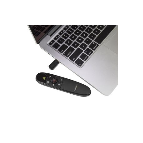 StarTech.com Wireless Presentation Remote with Red Laser Pointer - 90 ft. - PowerPoint Presentation Clicker for Mac & Windows (PRESREMOTE) - Presentation remote control - RF - 4