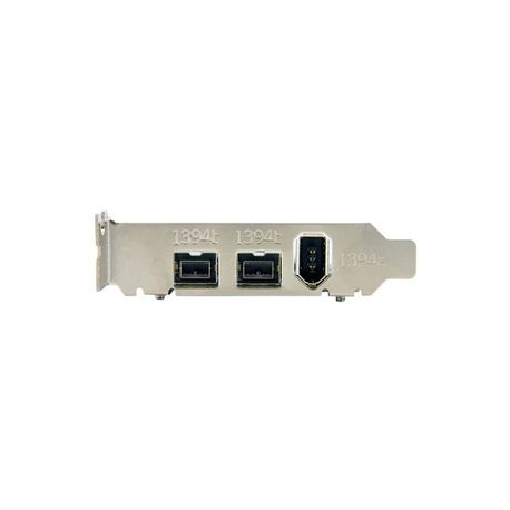 StarTech.com 3 Port 2b 1a Low Profile 1394 PCI Express FireWire Card Adapter - FireWire adapter - PCIe low profile - FireWire 800 - 2 ports + 1 x FireWire - 3