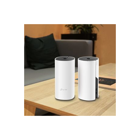 TP-Link DECO M4 - Wi-Fi system (2 routers) - up to 2,800 sq.ft - mesh - GigE - 802.11a / b / g / n / ac - Dual Band - 2