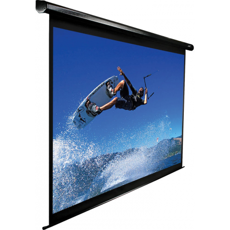 Elite Spectrum Series Electric110H - Projection screen - ceiling mountable, wall mountable - motorised - 110 V - 110" (279 cm) - 16:9 - MaxWhite - black - 1