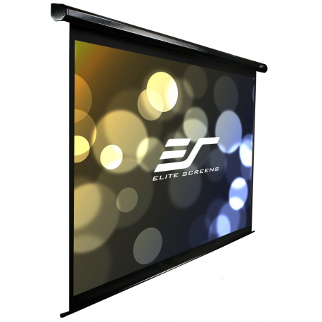 Elite Spectrum Series Electric125H - Projection screen - ceiling mountable, wall mountable - motorised - 125" (318 cm) - 16:9 - Matte White - black - 1