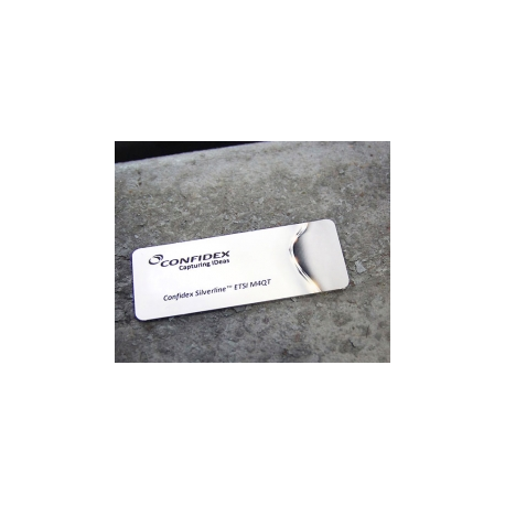 Zebra Confidex Silverline Slim M4QT ETSI - Permanent acrylic adhesive - 800 micron -, EPC Class 1 Gen 2, 865-869 MHz, 736-bit - white - 110 x13 mm 1000 label(s) (1 roll(s) x 1000) RFID labels - 2