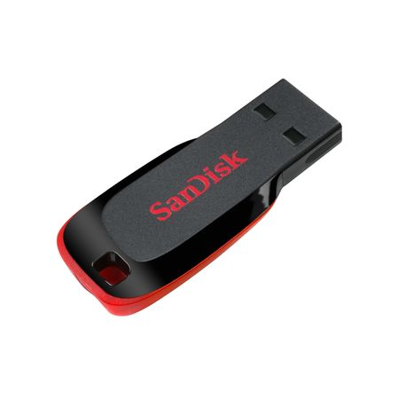 SanDisk Cruzer Blade - USB flash drive - 64 GB - USB 2.0 - black, red - 2
