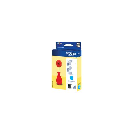 Brother LC121C - Cyan - original - ink cartridge - for Brother DCP-J100, J105, J132, J152, J552, J752, MFC-J245, J470, J650, J870 - 0