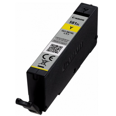 Canon CLI-581Y XL - 8.3 ml - XL size - yellow - original - ink tank - for PIXMA TS6251, TS6350, TS6351, TS705, TS8252, TS8350, TS8351, TS8352, TS9550, TS9551 - 2