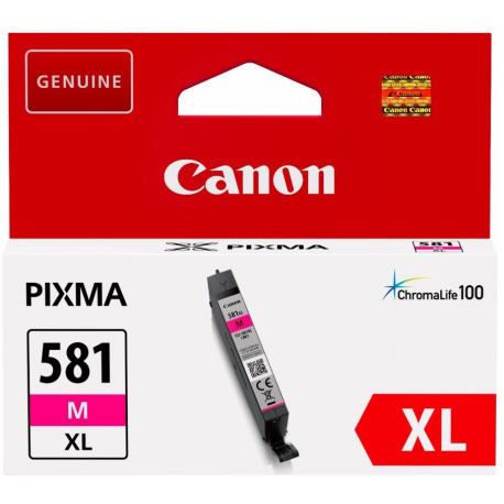 Canon CLI-581M XL - 8.3 ml - XL size - magenta - original - ink tank - for PIXMA TS6251, TS6350, TS6351, TS705, TS8252, TS8350, TS8351, TS8352, TS9550, TS9551 - 1