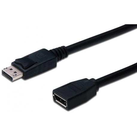 ASSMANN - DisplayPort extension cable - DisplayPort (M) to DisplayPort (F) - 2 m - molded - black - 3