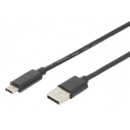ASSMANN - USB cable - USB-C (M) to USB (M) - USB 2.0 - 3 A - 3 m - molded - black - 2