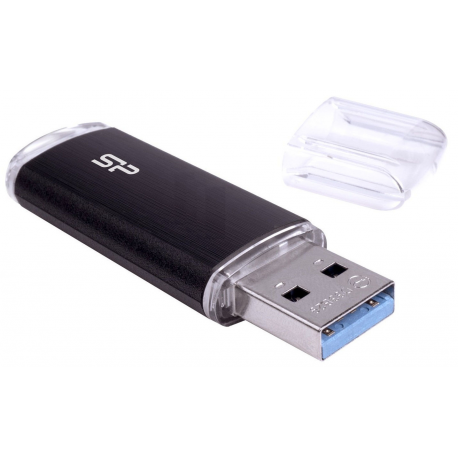 SILICON POWER Blaze B02 - USB flash drive - 128 GB - USB 3.0  /  USB-C - black - 2