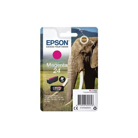 Epson 24XL - 8.7 ml - XL - magenta - original - ink cartridge - for Expression Photo XP-55, 750, 760, 850, 860, 950, 960, 970; Expression Premium XP-750, 850 - 4