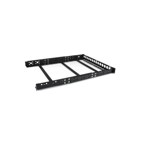 StarTech.com 1U Universal Server Rack Rails - TAA Compliant Adjustable Depth Server Mounting Rails - 19inch Rack Mount Rails (UNIRAILS1U) - Rack rail - black - 1U - 19" - for P / N: RK2433BKM, RK2537BKM, RK3236BKF, RK4236BKB, RK4242BK24, RK4242BK30, RKQMCAB12V2 - 0