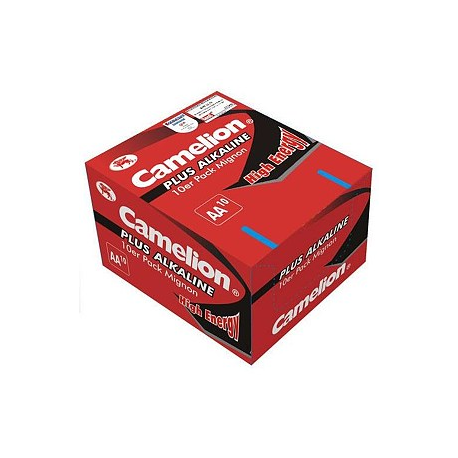 Camelion Plus Alkaline LR06-SP10, AA 24 x 10pcs Shrink Pack Display Box, 2600mAh - 3