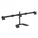StarTech.com Triple Monitor Stand for VESA Mount Monitors up to 27" - Steel (ARMBARTRIO2) - Stand (end caps, pole, base plate, crossbar, washers, screws, collar, 2 monitor arms, VESA mount bracket, 2 thumbscrews) - for 3 monitors (adjustable arm) - plastic, aluminium, steel - black - screen size: 13"-27" - stand mountable - for P / N: DK30CH2DPPD, USB3DOCKH2DP