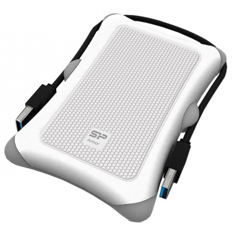 SILICON POWER Armor A30 - Hard drive - 1 TB - external (portable) - 2.5" - USB 3.0 - white - 2