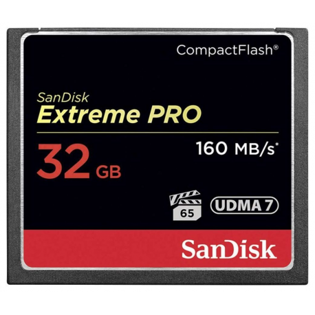 SanDisk Extreme Pro - Flash memory card - 32 GB - 1000x / 1067x - CompactFlash - 2