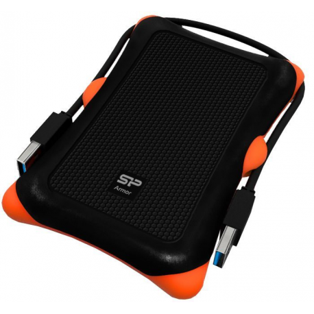 SILICON POWER Armor A30 - Hard drive - 1 TB - external (portable) - 2.5" - USB 3.0 - black - 2