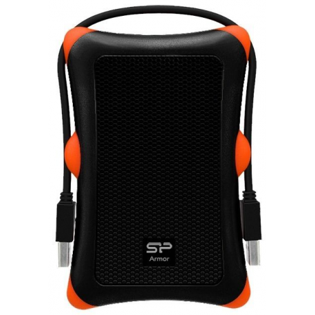 SILICON POWER Armor A30 - Hard drive - 1 TB - external (portable) - 2.5" - USB 3.0 - black - 3