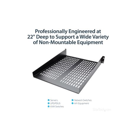 https://www.prompt.lv/1629233-large_default/startechcom-1u-server-rack-shelf-2u-22in-universal-fixed-vented-network-rack-shelf-cantilever-tray-for-19quot-av-data-network-equipment-enclosure-w-cage-nuts-amp-screws-50lbs-weight-cap-2u-network-rack-shelf-cabshelf22v-rack-shelf-black-2u-22-cabshelf22v.jpg