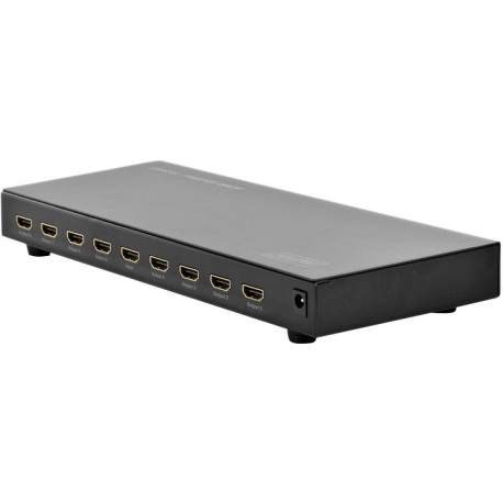 DIGITUS Professional DS-43302 - Video / audio splitter - 8 x HDMI - desktop - 6