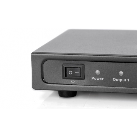 DIGITUS Professional DS-43302 - Video / audio splitter - 8 x HDMI - desktop - 9