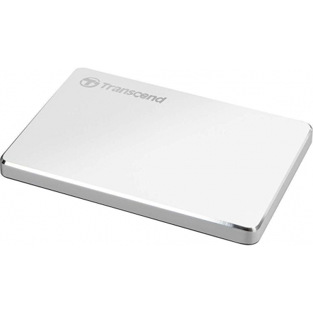 Transcend StoreJet 25C3S - Hard drive - 2 TB - external (portable) - 2.5" - USB 3.1 Gen 1 (USB-C connector) - silver - 1