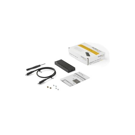 StarTech.com USB-C (10Gbps) to M.2 NVMe SSD Enclosure - Portable M.2 PCIe Aluminum Case - 1GB / s Read & Write - Mac & PC - Storage enclosure - M.2 - M.2 Card - USB 3.1 (Gen 2) - black - 6