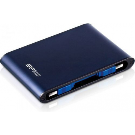 SILICON POWER Armor A80 - Hard drive - 2 TB - external (portable) - 2.5" - USB 3.0 - blue - 1