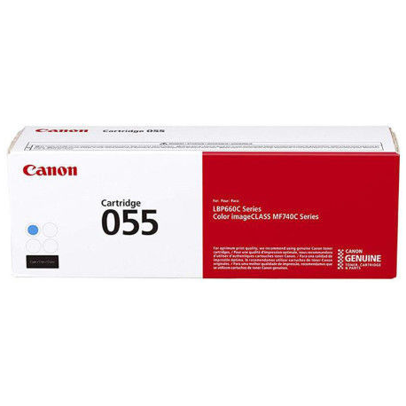 Canon 055 - Cyan - original - toner cartridge - for imageCLASS LBP664, MF745; i-SENSYS LBP663, LBP664, MF742, MF744, MF746; Satera LBP662 - 1