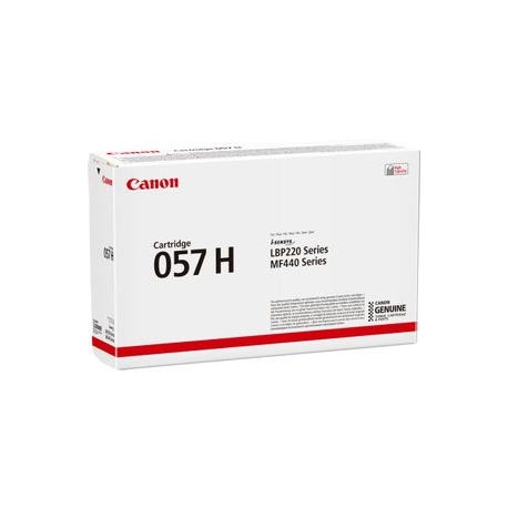 Canon 057 H - High capacity - black - original - toner cartridge - for ImageCLASS LBP228, LBP236, LBP237, MF455; i-SENSYS LBP233, LBP236, MF453, MF455 - 2